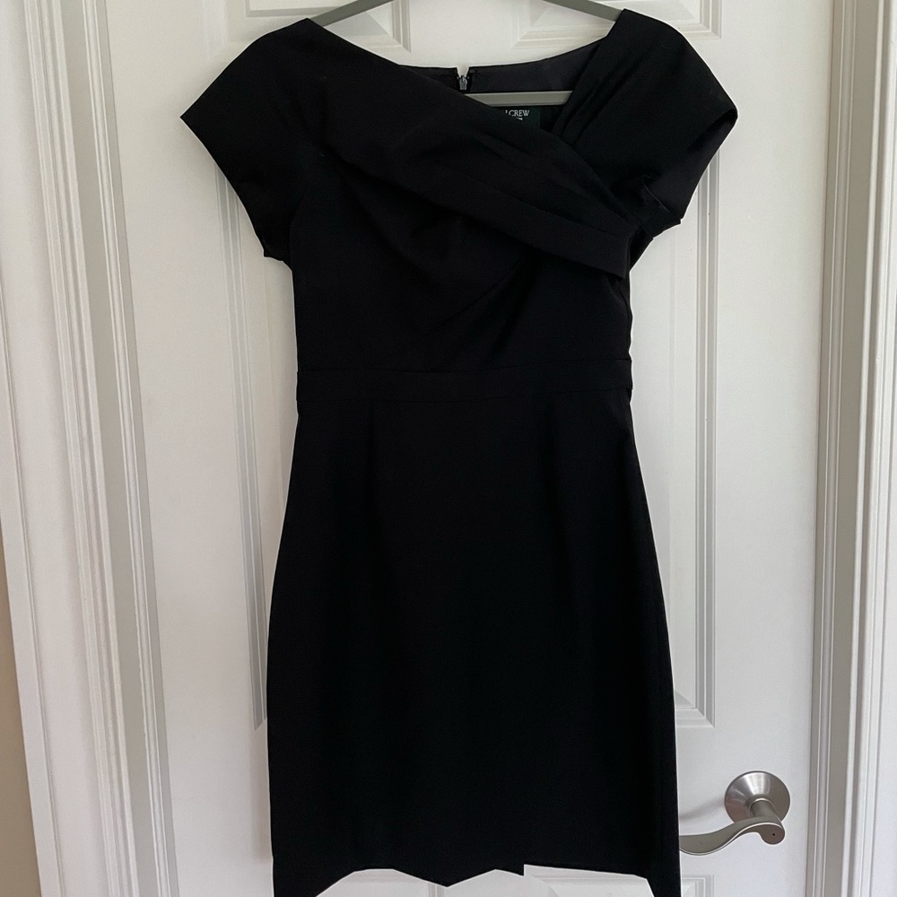 J.Crew black formal suiting dress